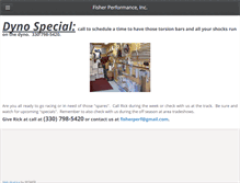 Tablet Screenshot of fisherperformanceinc.com